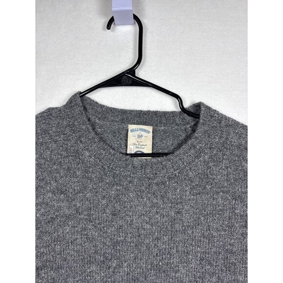 Bills Khakis New England Shetland Wool Sweater XL Gray Crewneck - Picture 2 of 10